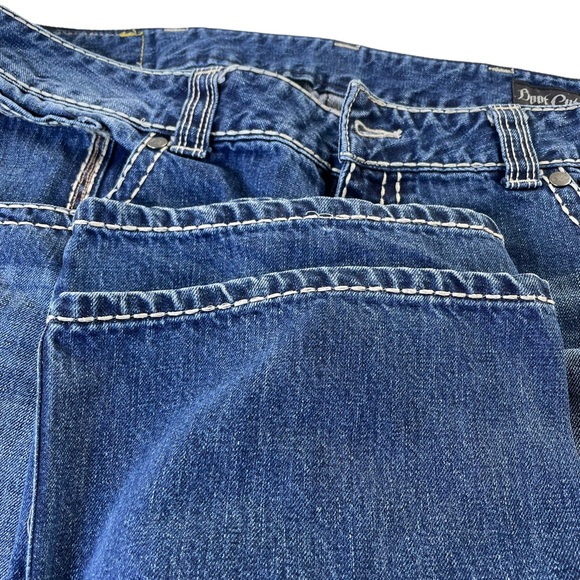 Rock 47 Denim Boot Cut Jeans Thick Accent Stitching in Size 40 x 34 -100% Cotton - Picture 12 of 14